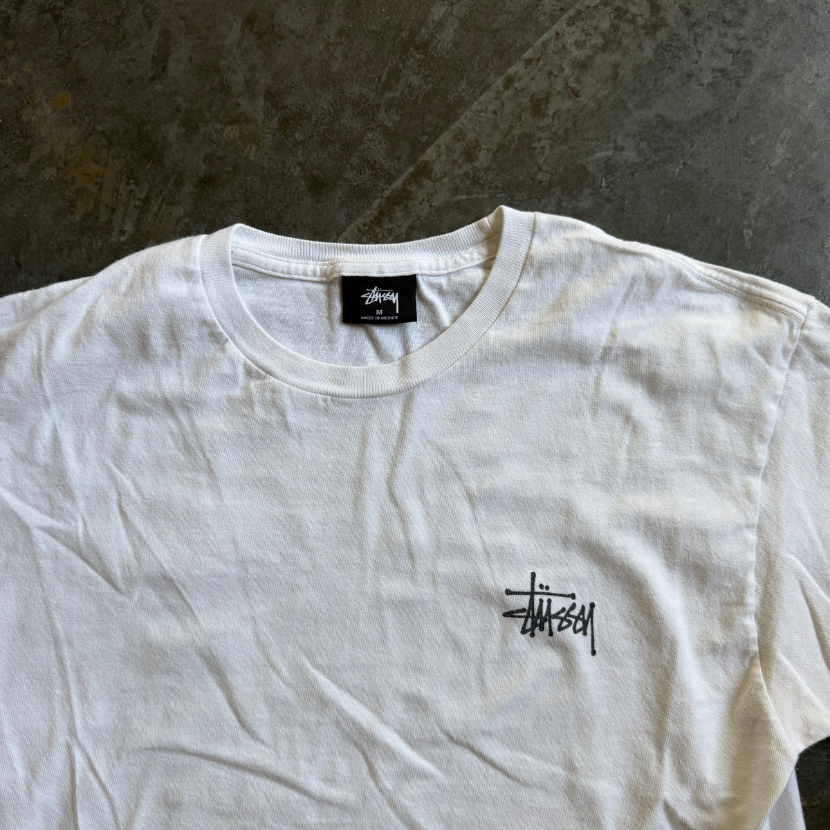 Stussy Basic Double Sided Graphic Tee Shirt 00's - S
