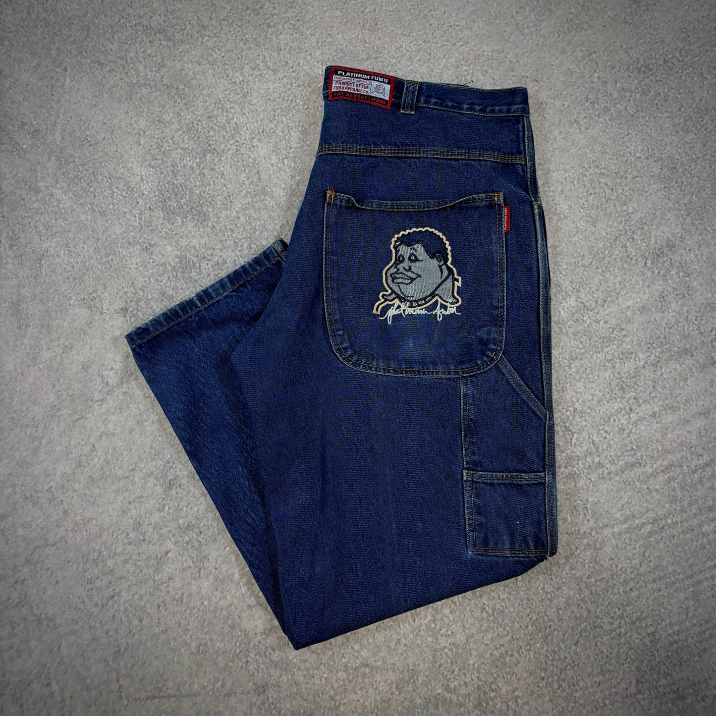 Fubu Platinum Baggy Fat Albert Carpenter Skater Jeans 00's - 42