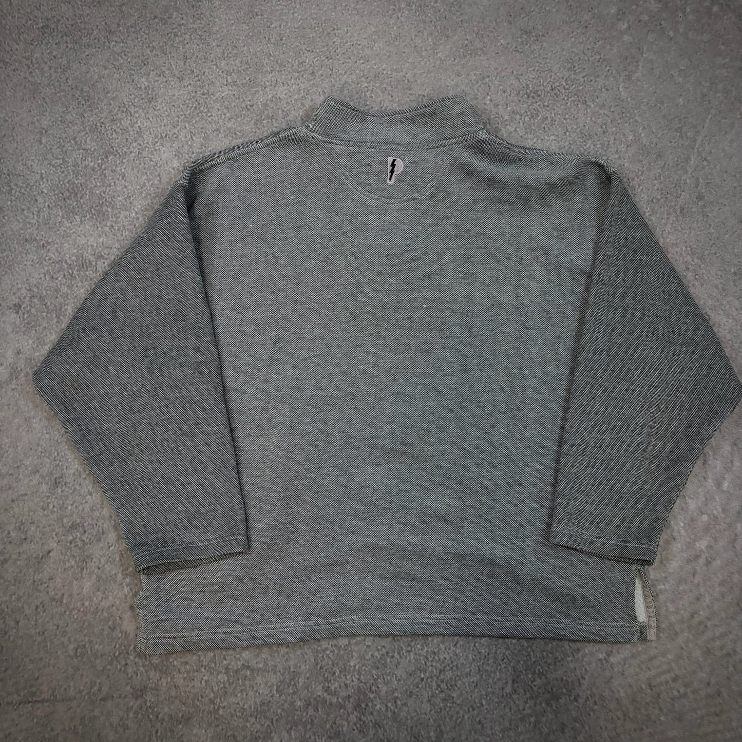 Pro Player San Francisco 49ers Gray 1/4 Zip Boxy Fit Sweatshirt Pullover 00's - 2XL