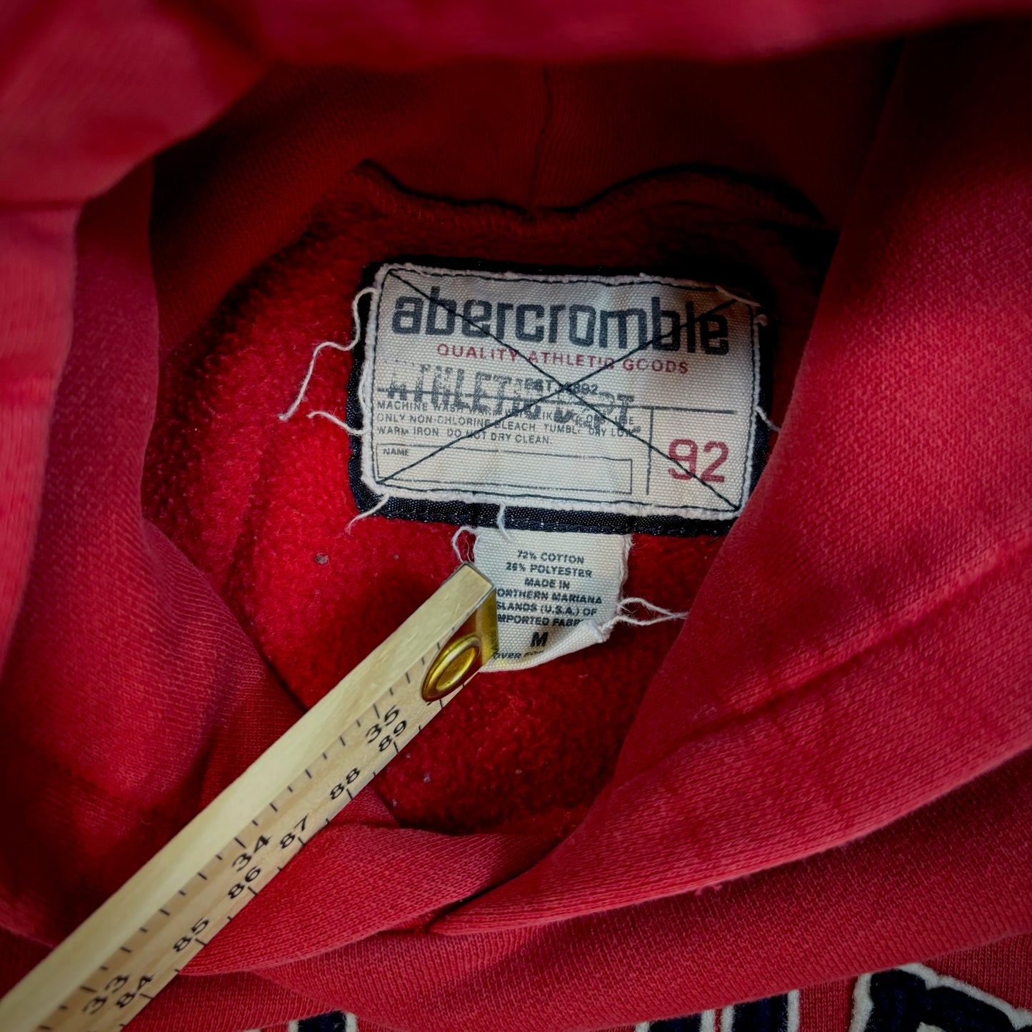 Abercrombie Small Embroidered Spellout Heavyweight Boxy Fit Hoodie 00's - Womens M