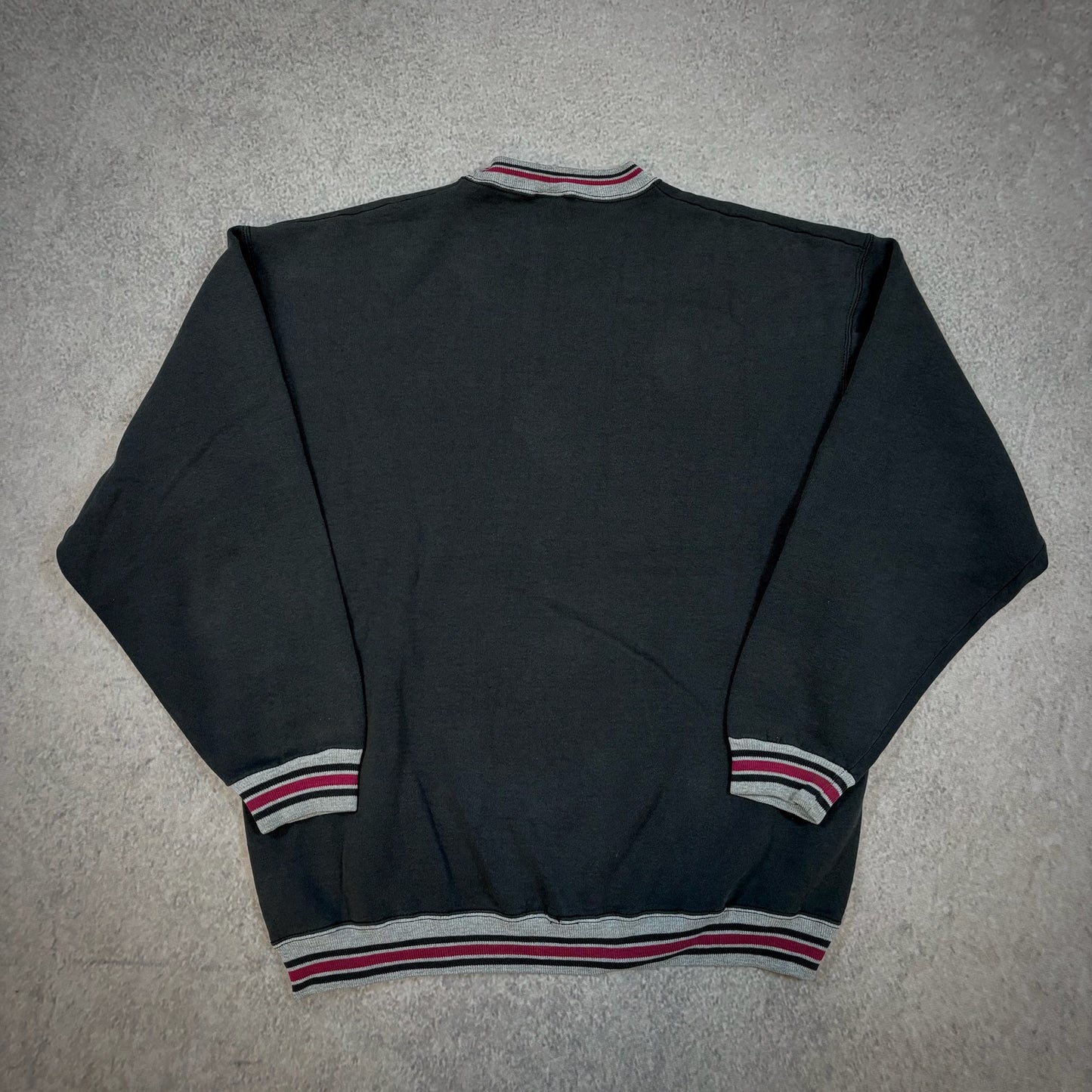 Wilson Athletic Faded Ringer Style Crewneck Sweatshirt 90's - XL