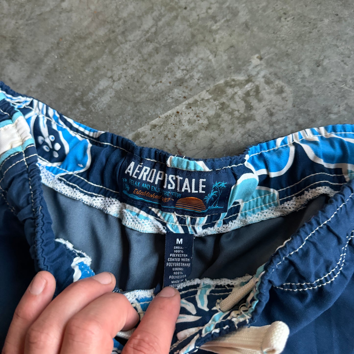 Aeropostale Side Panel Patch Board Shorts Baggy - 33