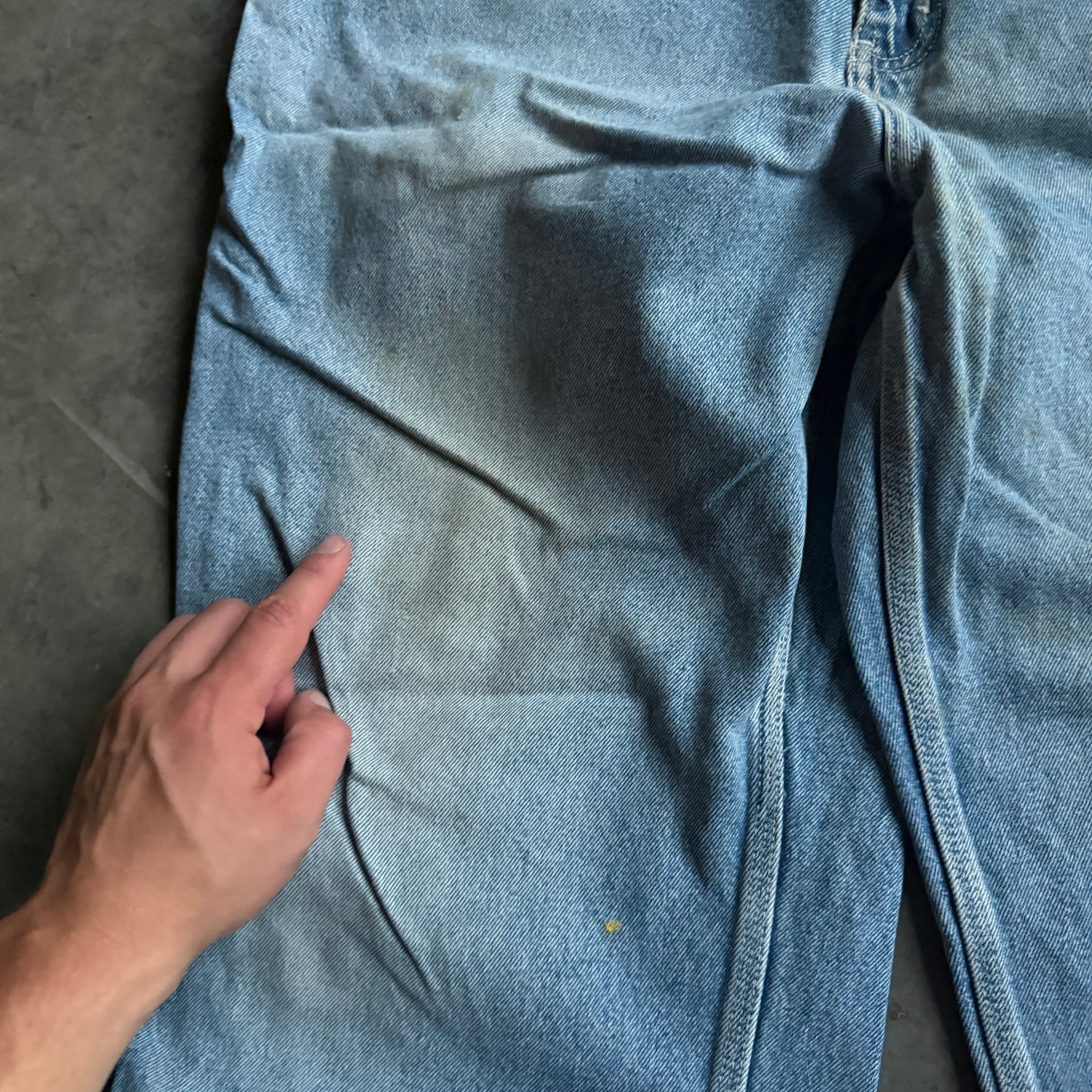 Quiksilver Saltwater Denim QSD Carpenter Light Wash Baggy Jeans 90's - 36