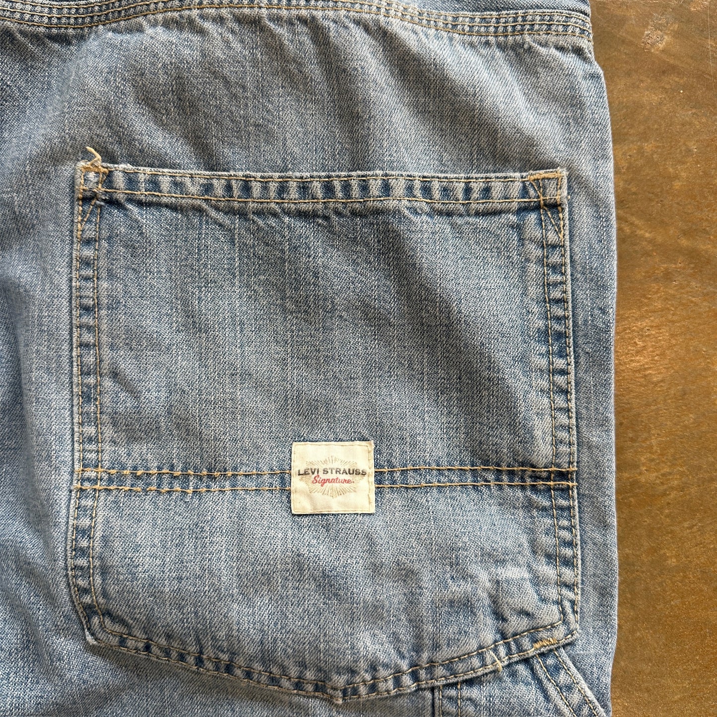 Levi Strauss Signature Workwear Skater Baggy 10.5" Carpenter Jeans 00's - 38