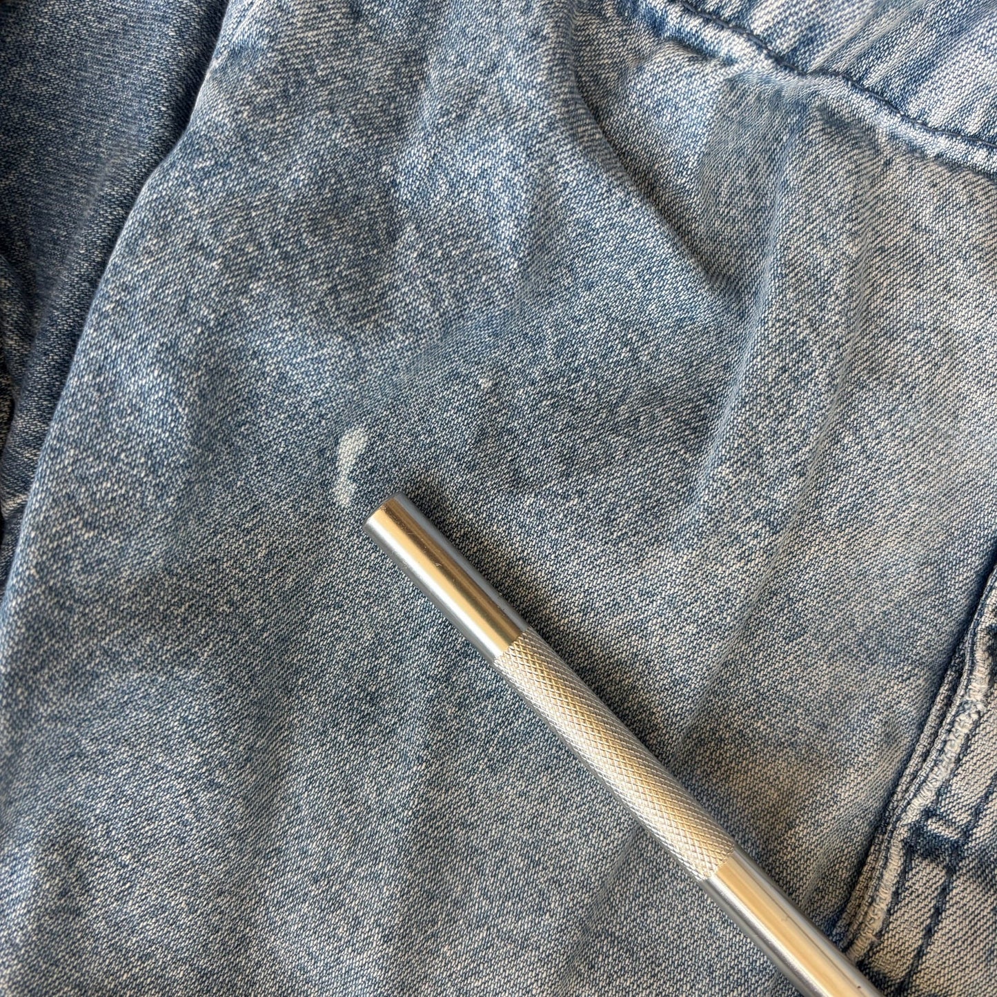 Savane Light Wash Dad Jean Shorts 00's - 38