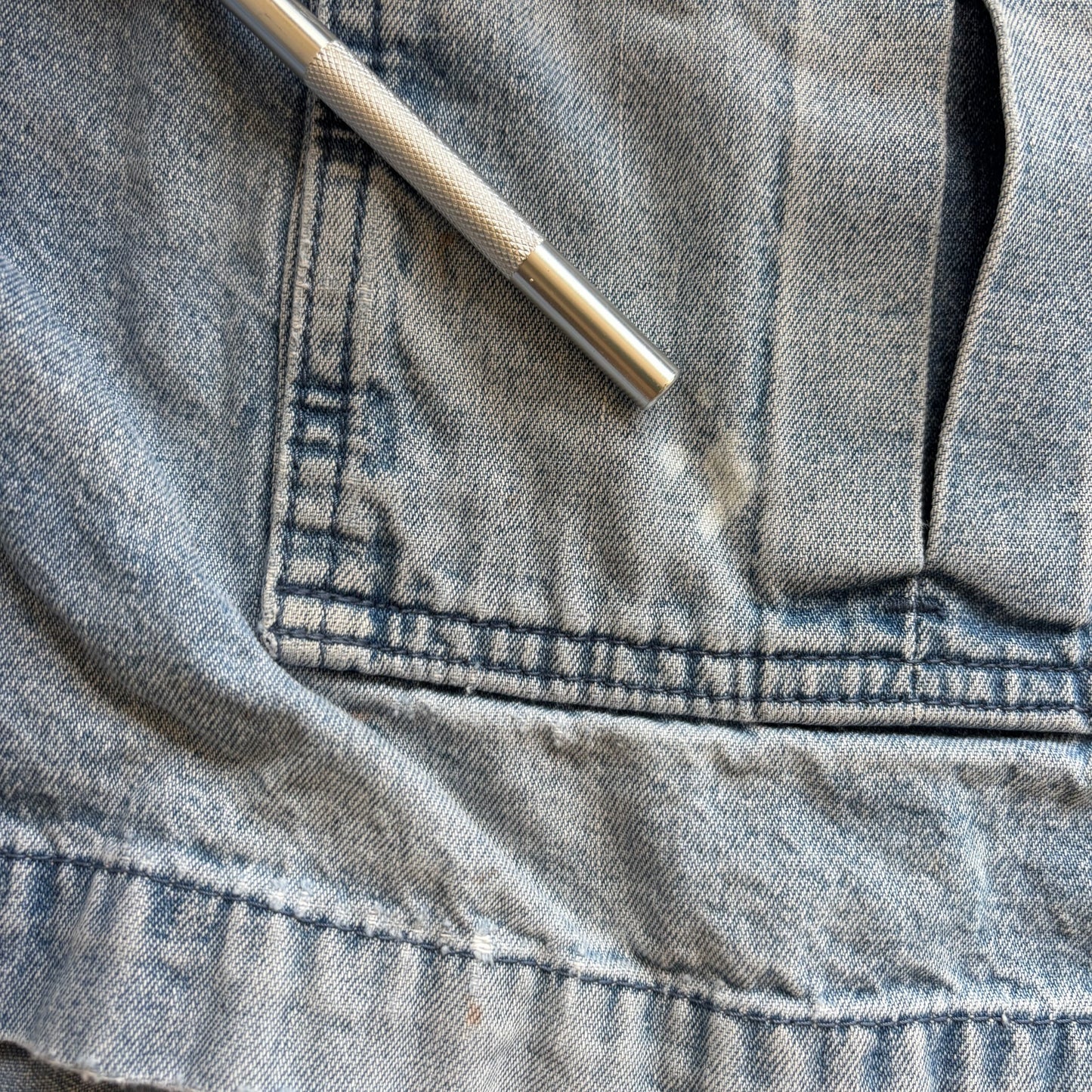 Savane Light Wash Dad Jean Shorts 00's - 38