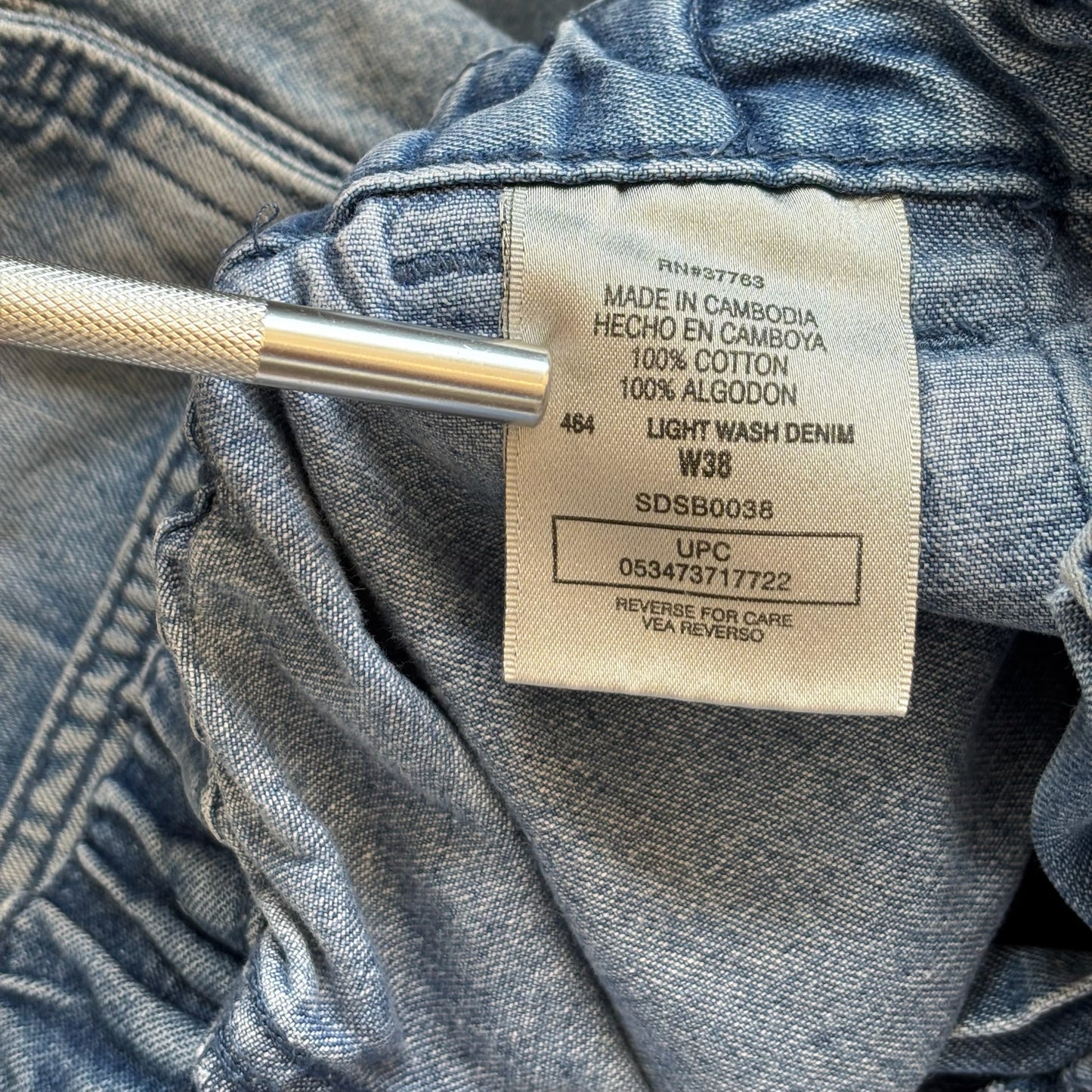 Savane Light Wash Dad Jean Shorts 00's - 38