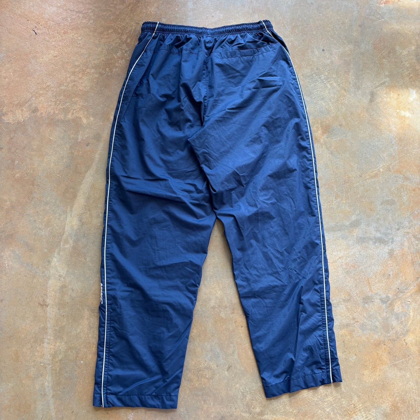 Nike Track Pants Navy Blue Mesh Lined 00's - L