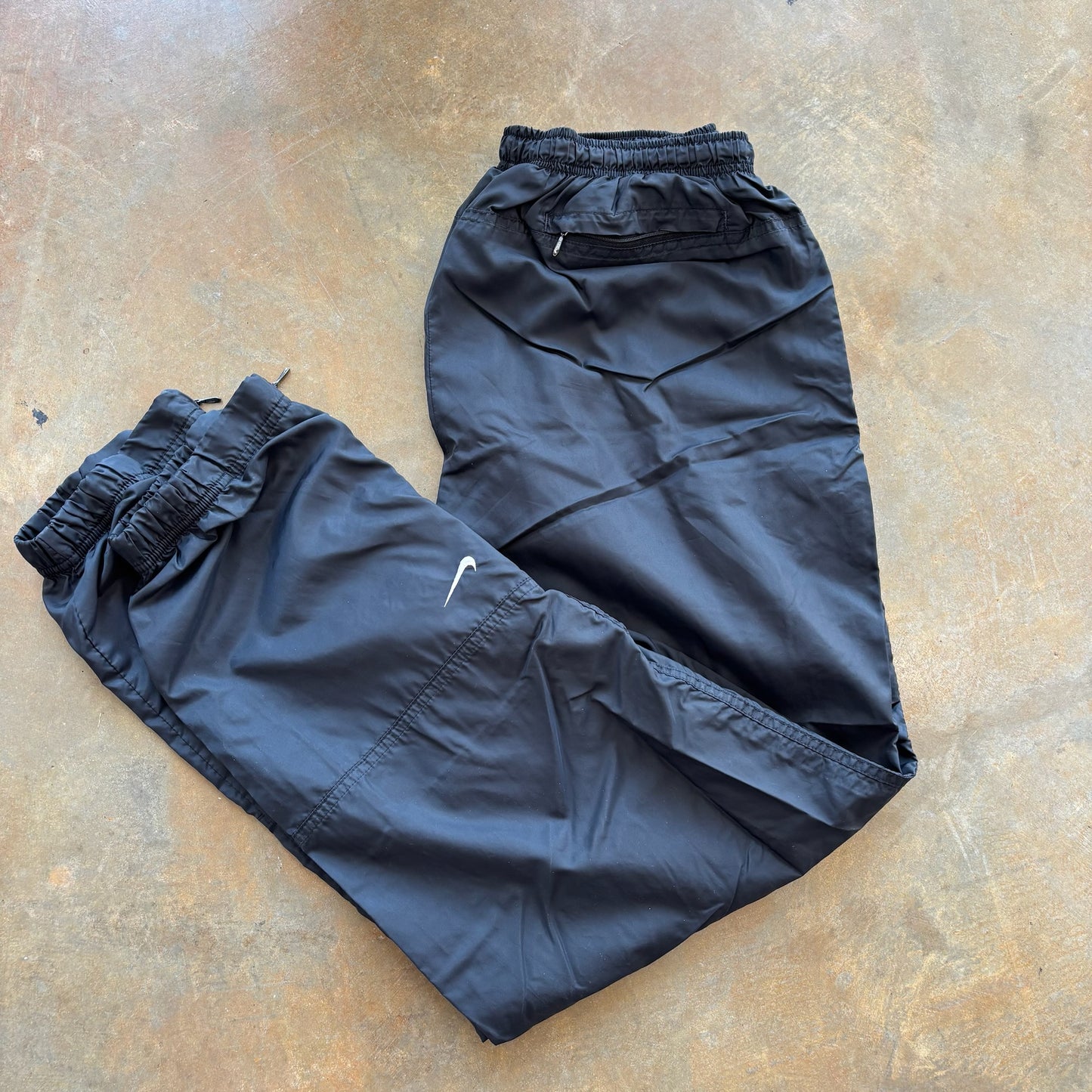 Nike Black Track Pants Cotton Lined Womens 90's - L