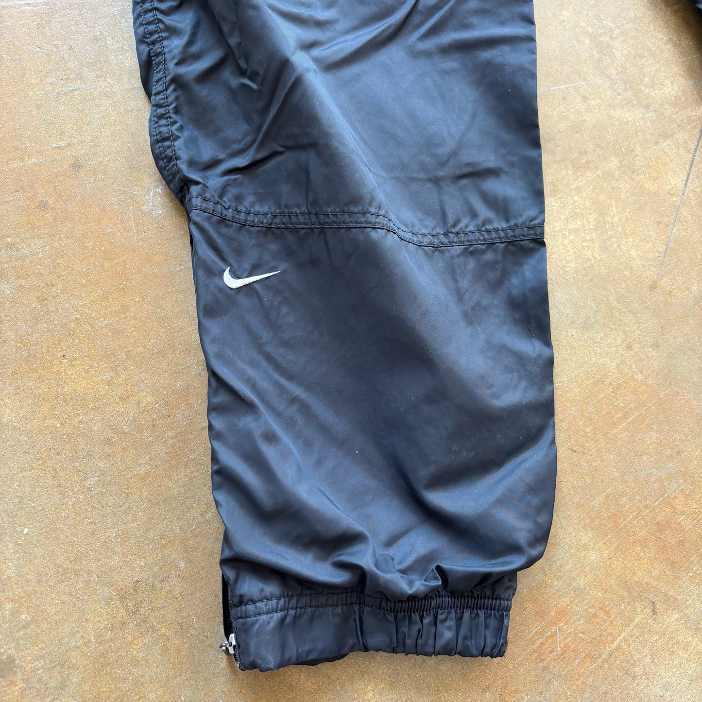 Nike Black Track Pants Cotton Lined Womens 90's - L