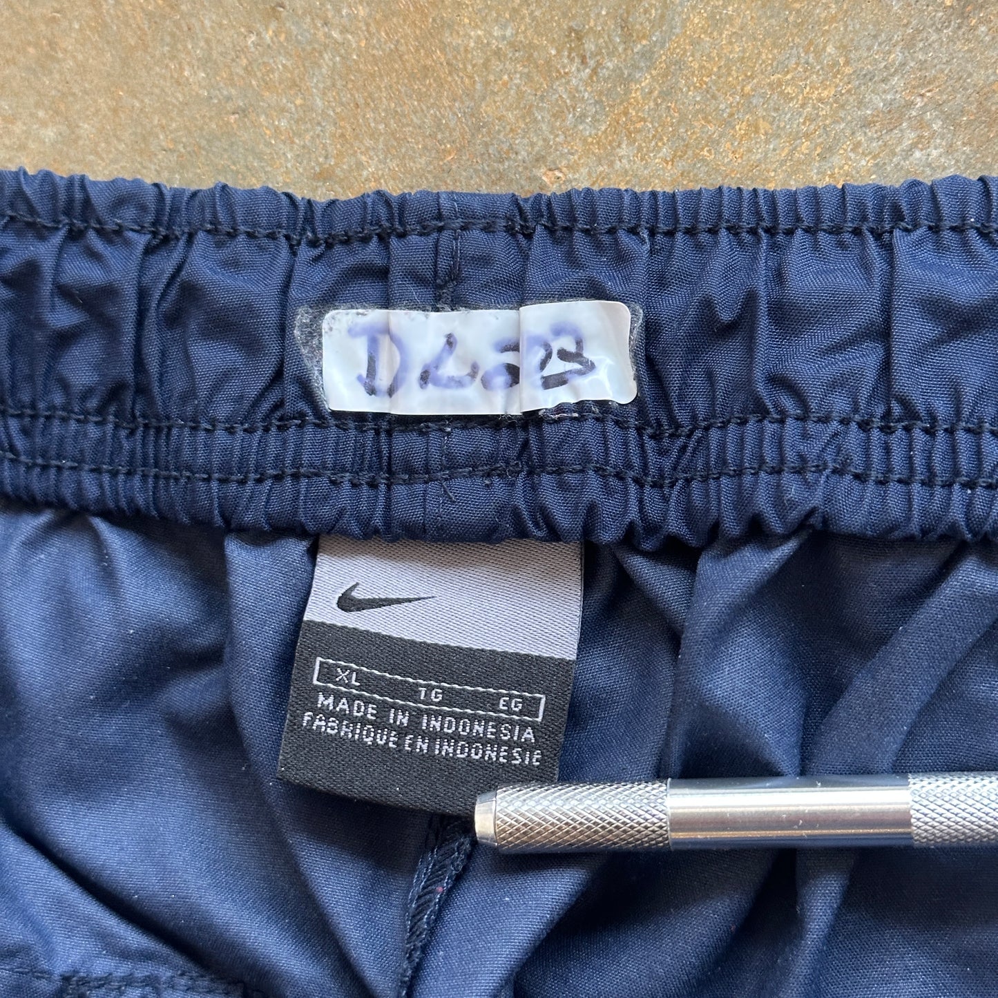 Nike Utility Cargo Pocket Track Baggy Loose Pants Navy Blue 90's - XL