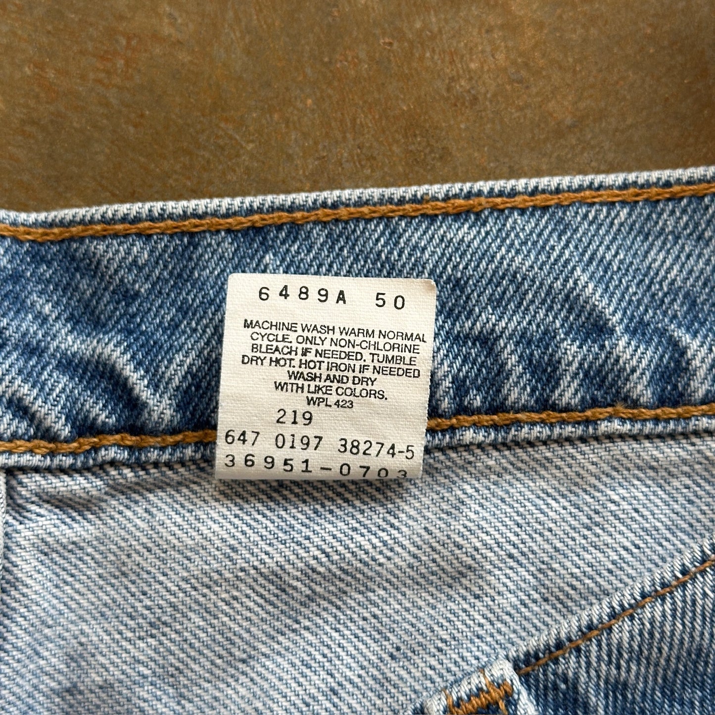 Levis 951 Relaxed Fit Baggy Orange Tab Womens Denim Jean Shorts 90's - 16