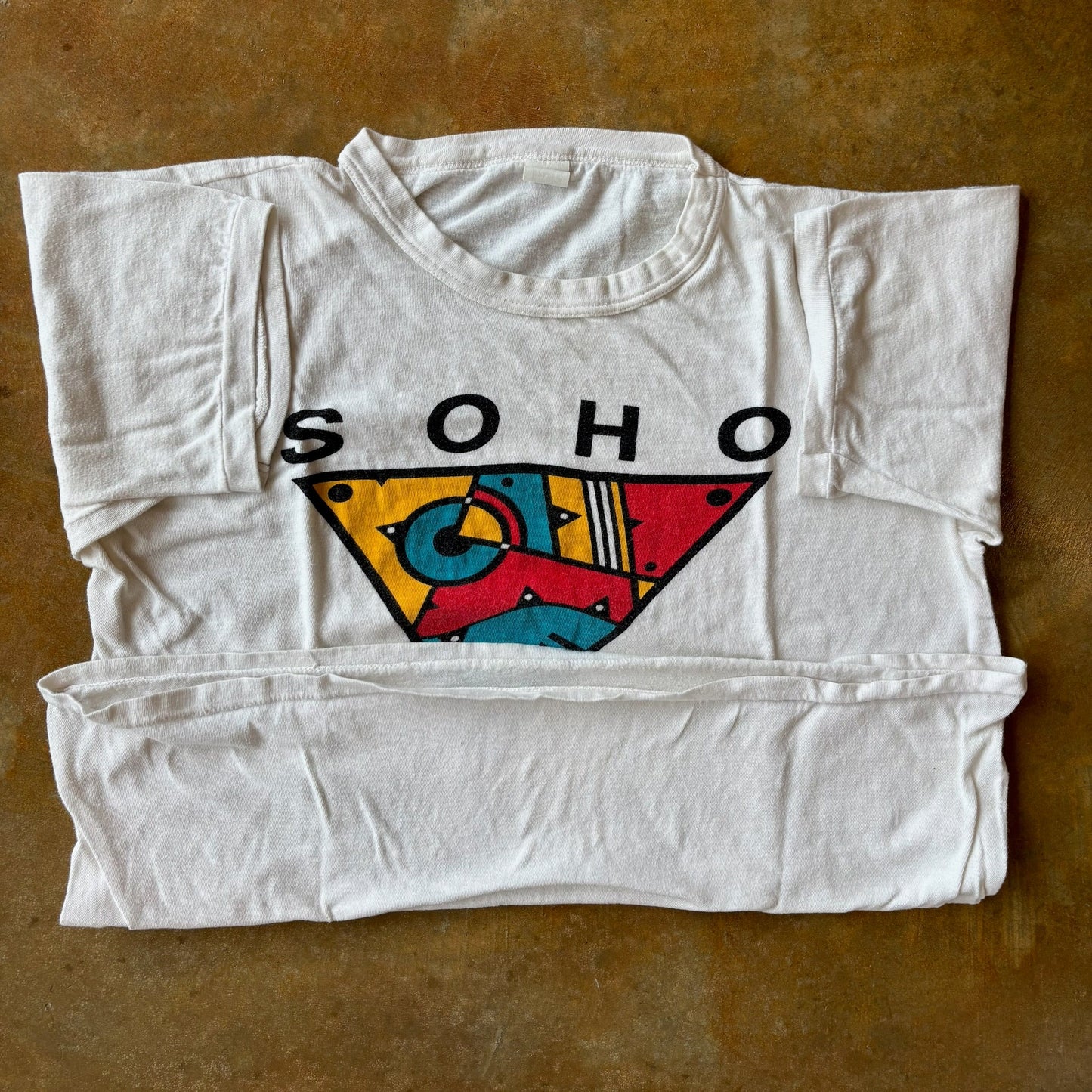 Soho New York 1985 Abstract Art Tee Shirt 80's - M