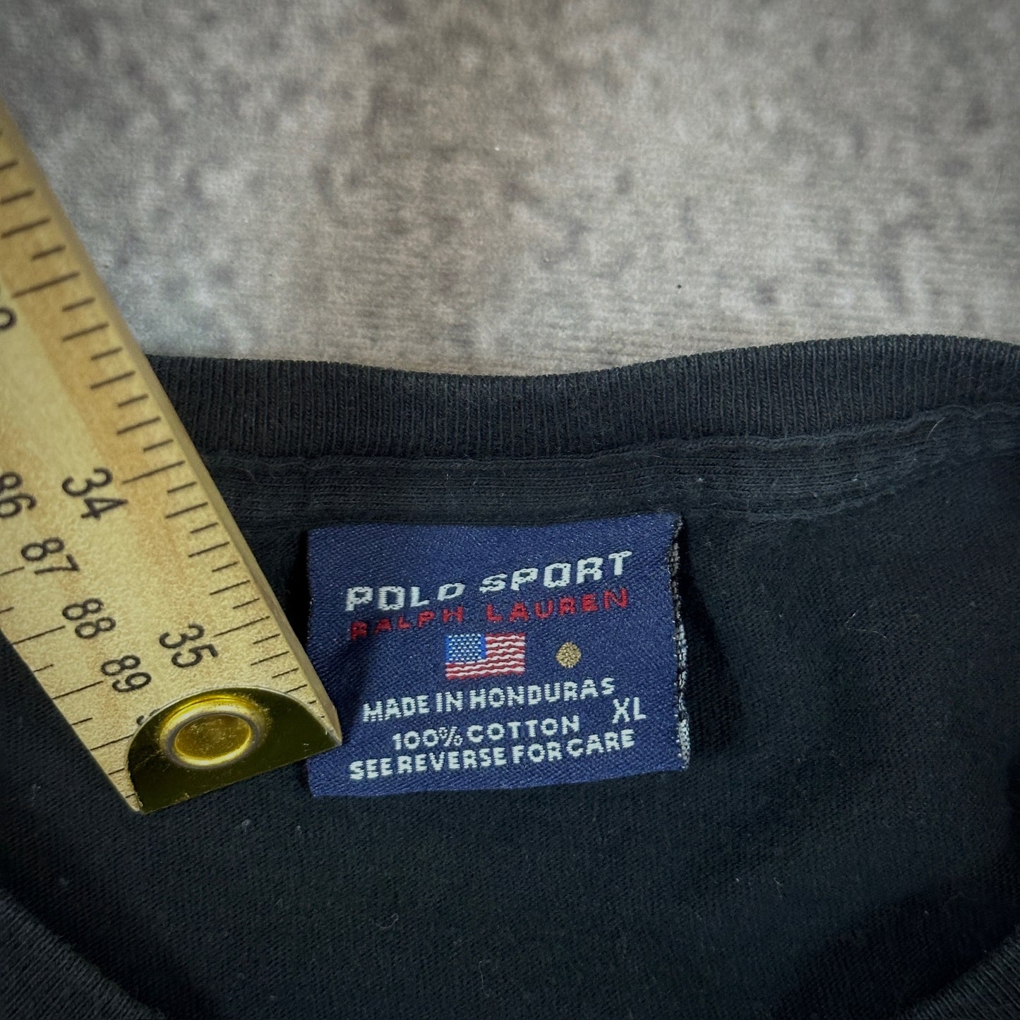 Polo Sport Ralph Lauren Long Sleeve Spellout Shirt 90's - XL