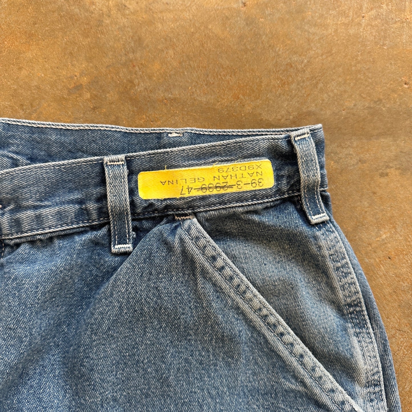 Carhartt Carpenter Light Wash Jeans Work Wear Baggy Utility B13-DST 00's - 34