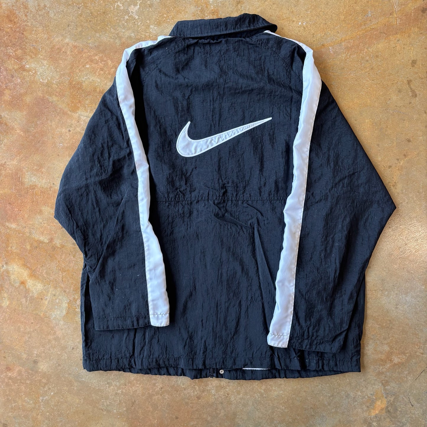 Nike Windbreaker Spellout Big Swoosh Jacket 90's - XL