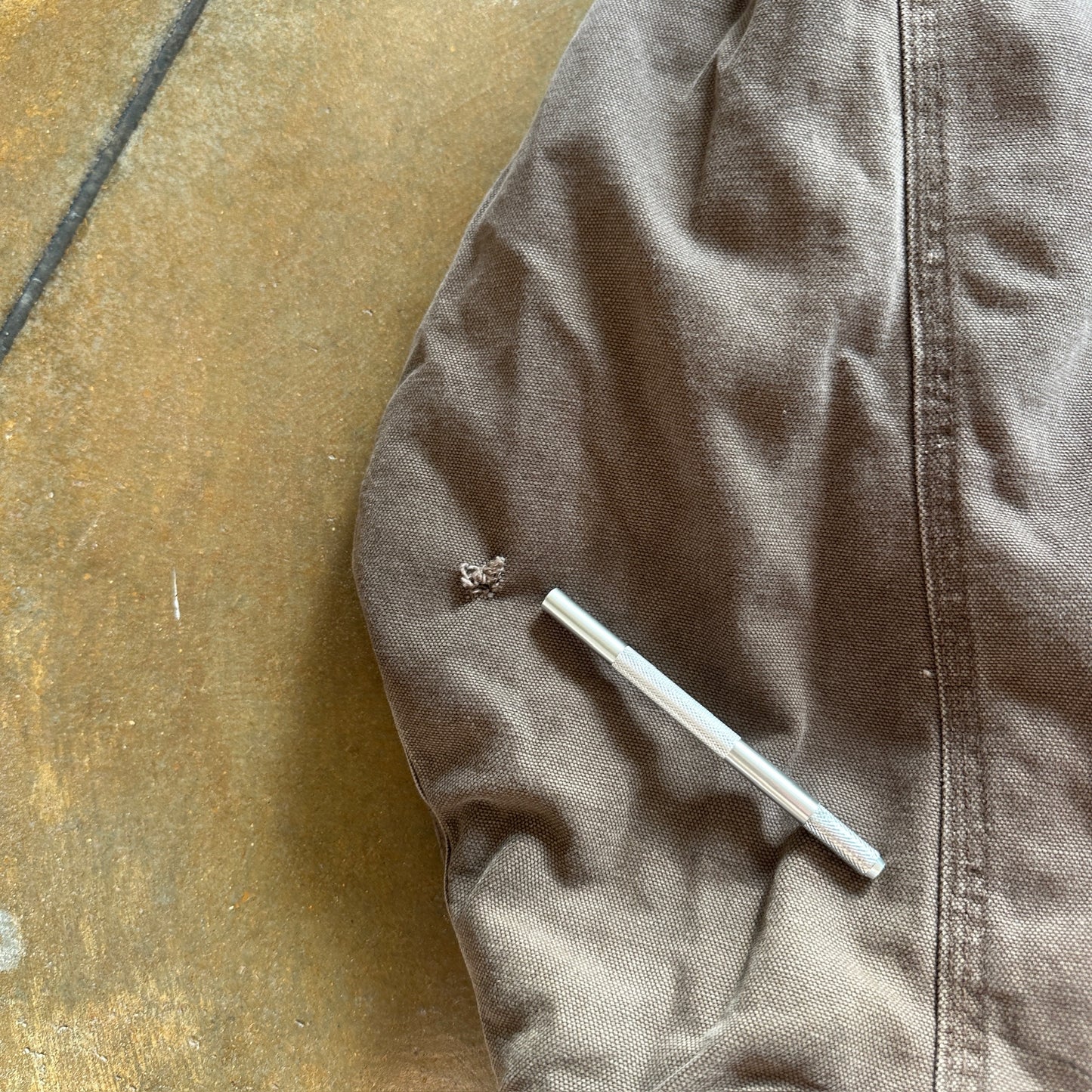 Original Work Gear Heavyweight Hooded Zip Chore Jacket Distressed 90's - 2XL