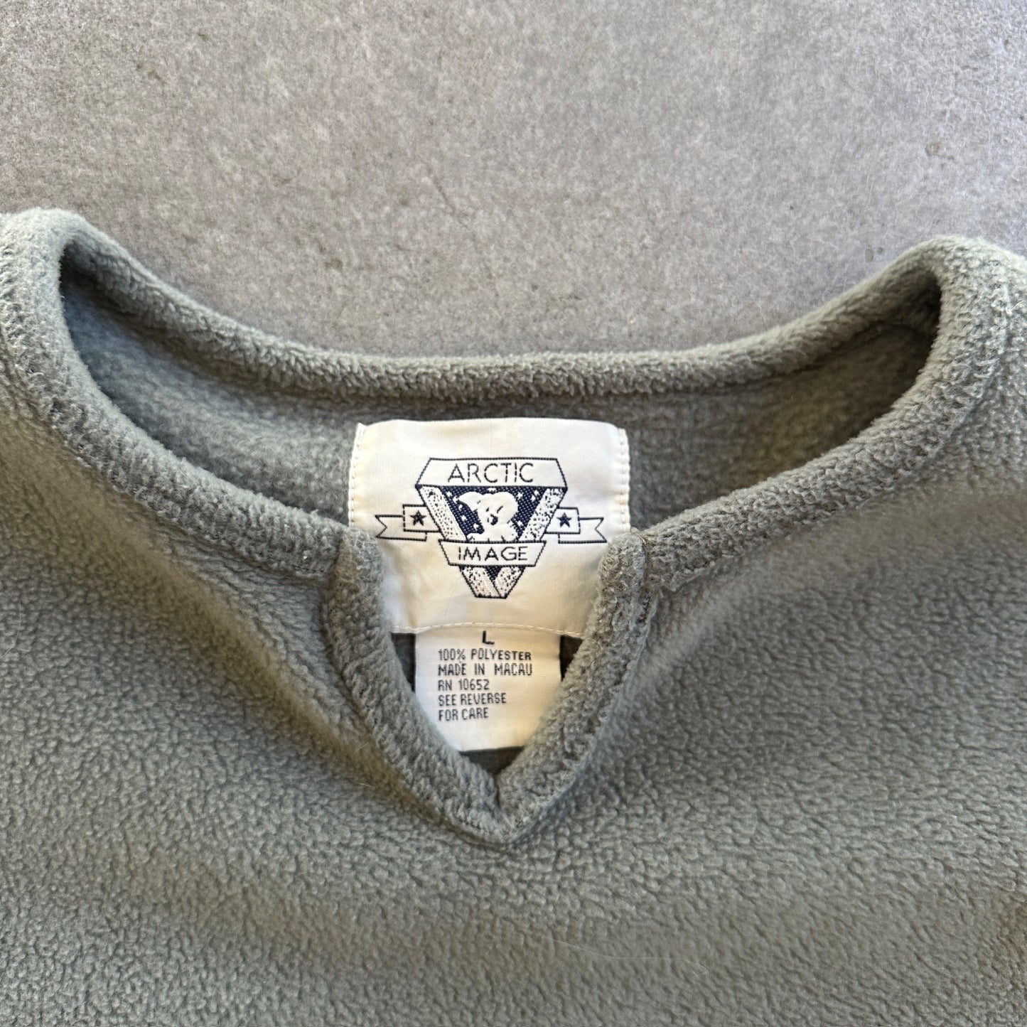 Arctic Image Fleece Moose Embroidered Colorado Sweater Pullover 00's - L