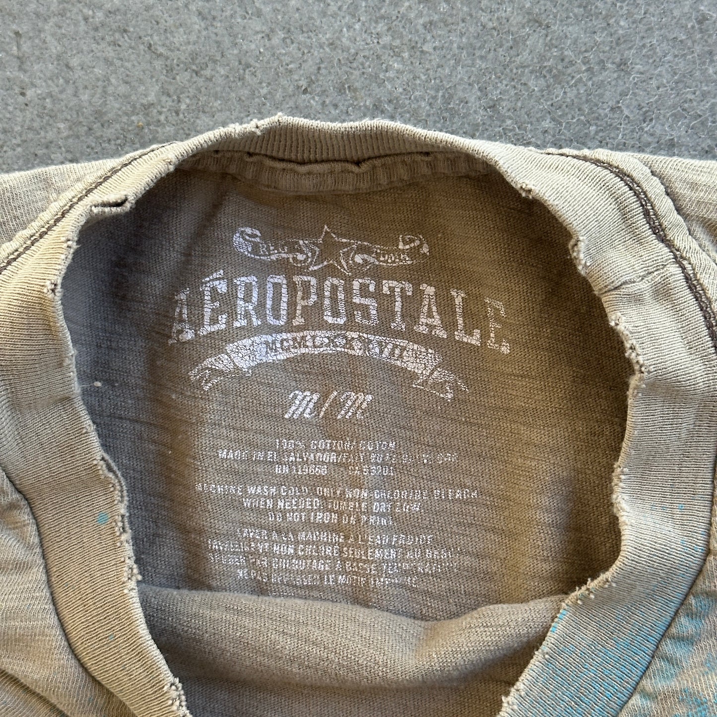 Aeropostale Y2K Style Grunge Skater Surf Graphic Shirt 00's - Womens M