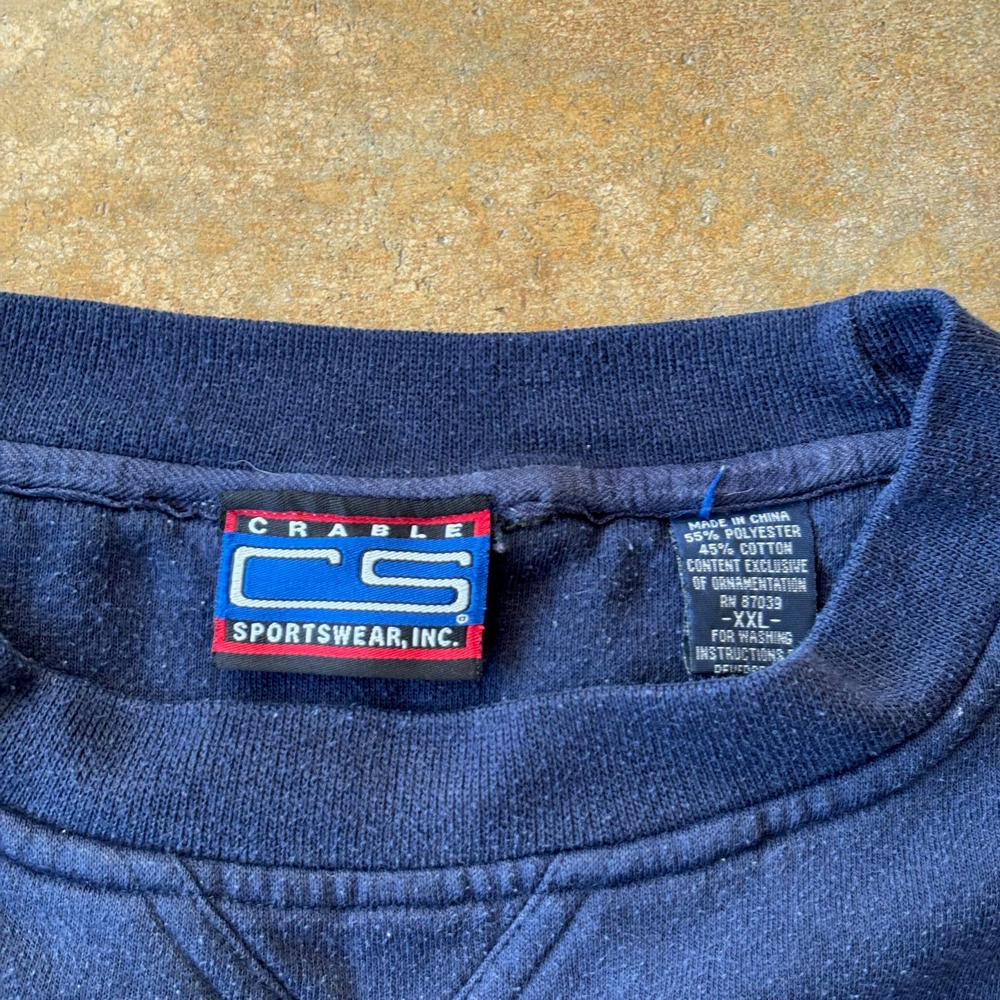 University of Notre Dame Embroidered Boxy Crewneck 90's - 2XL