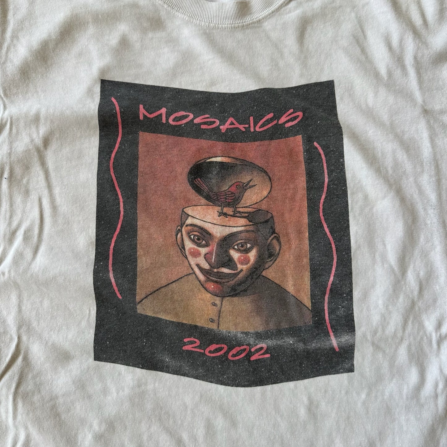 Mosaics Band Art Tee Shirt Abstract 00's - XL