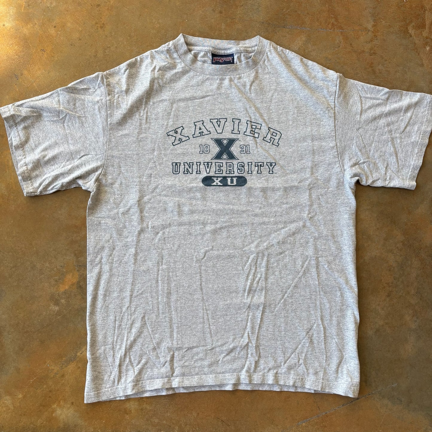 Xavier University Spellout Graphic Shirt Jansport 00's - L