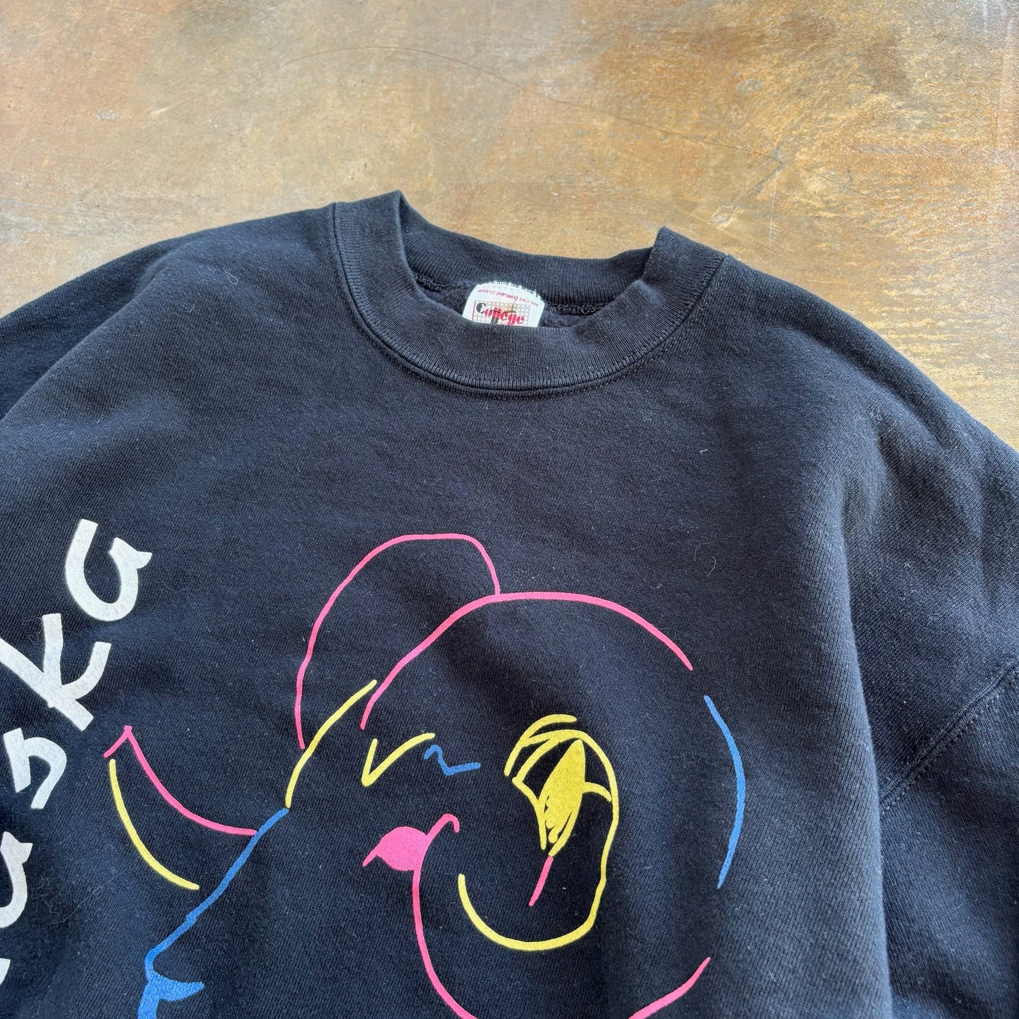 Alaska Dall Sheep Big Horn Graphic 1992 Crewneck Sweatshirt 90's - L
