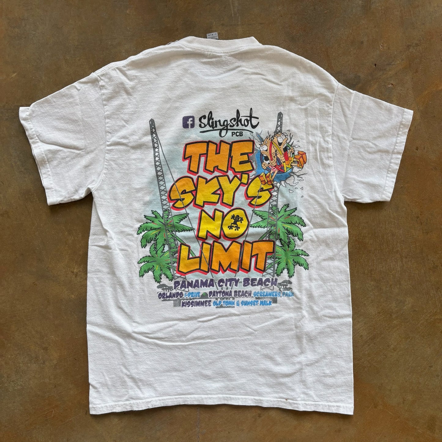 Slingshot Rollercoaster Ride Shirt Panama City Beach Graphic - S