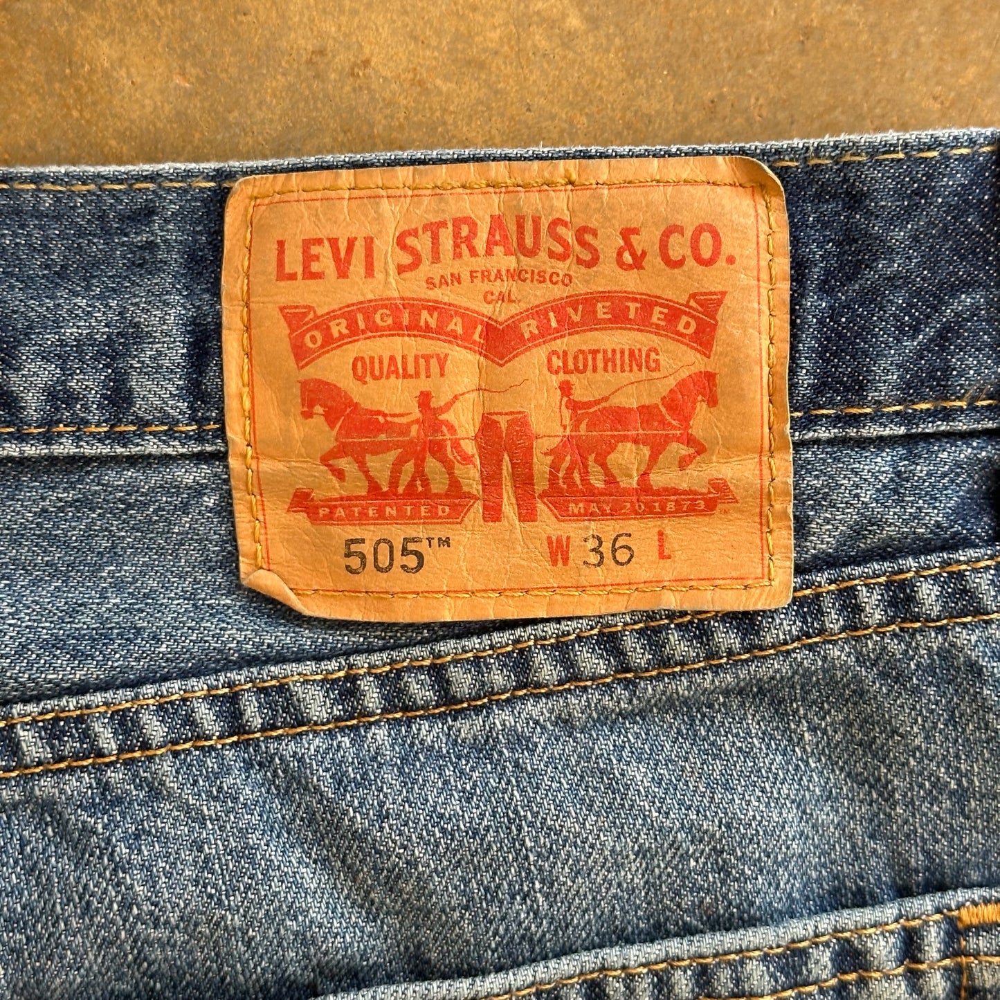Levi's 505 Blue Jean Shorts 00's - 36