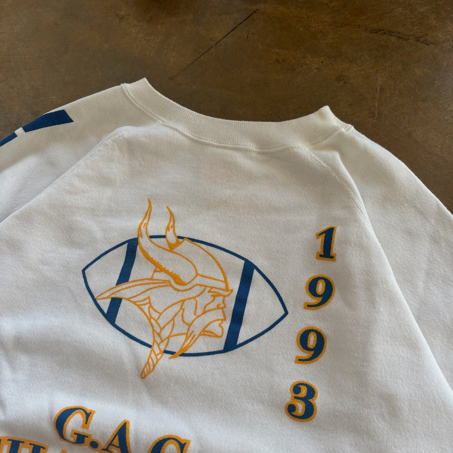Francis Howell Vikings High School 1993 G.A.C Champions Football Sweatshirt 90's - 2XL