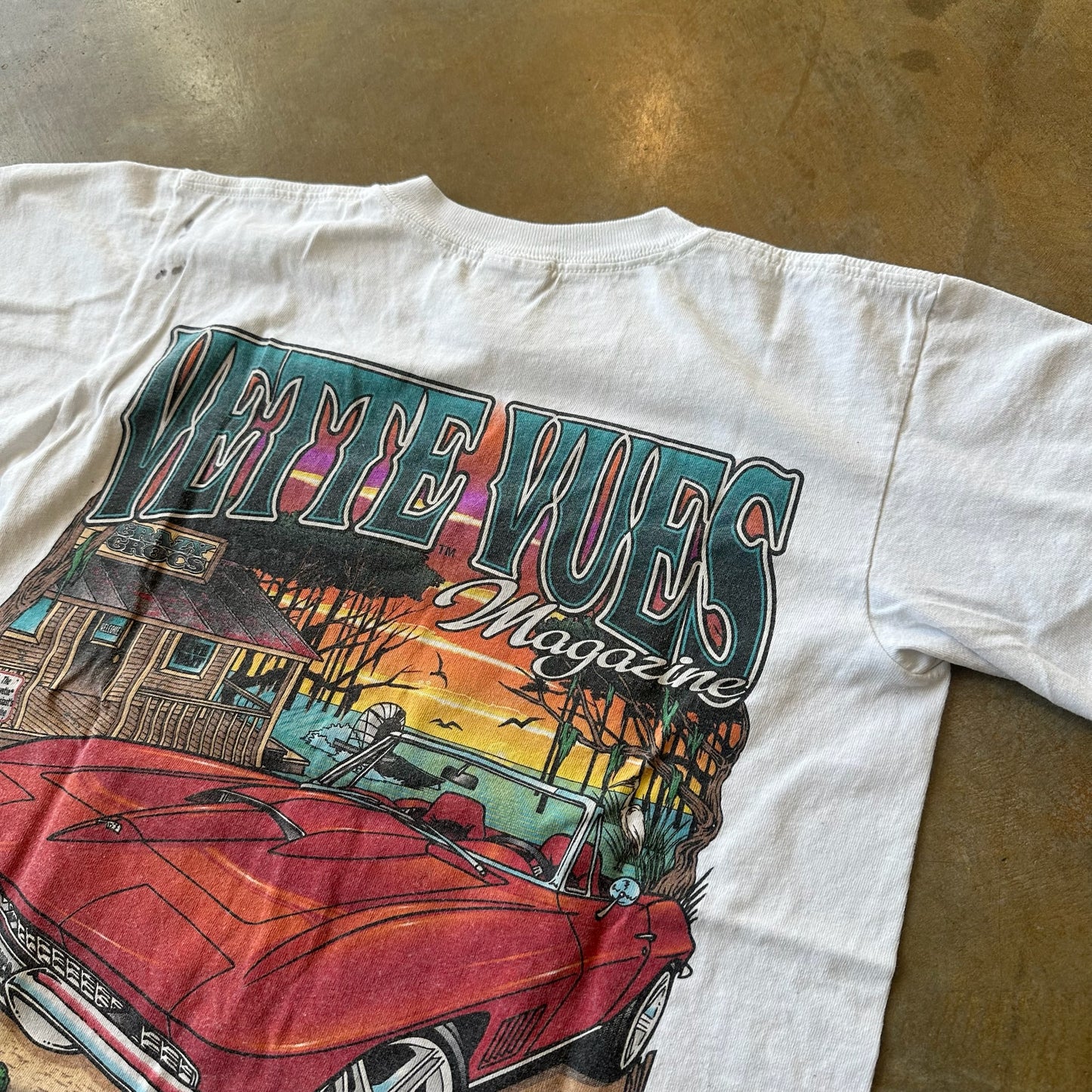 Vette Vues Magazine Corvette Graphic Baby Tee 90's - Youth L