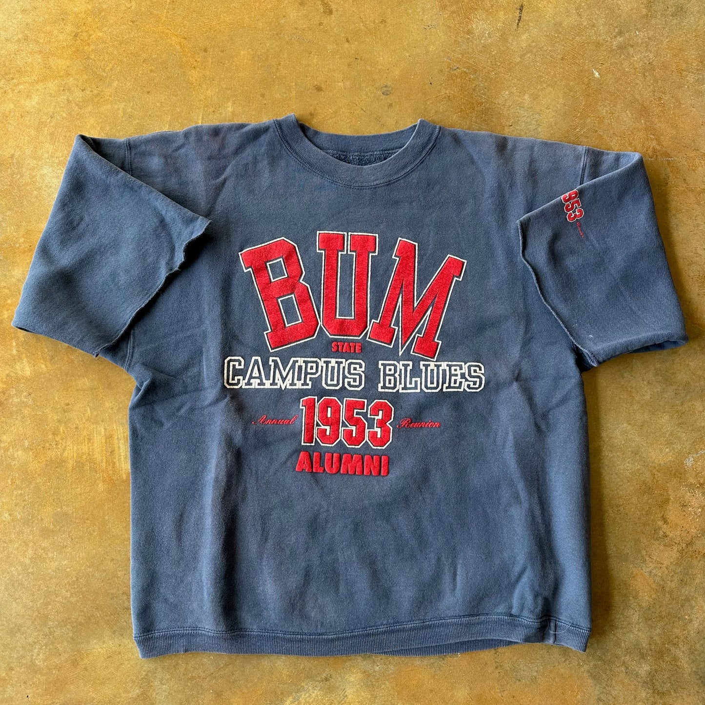 B.U.M Equipment Campus Blues College Shirt 90's - L