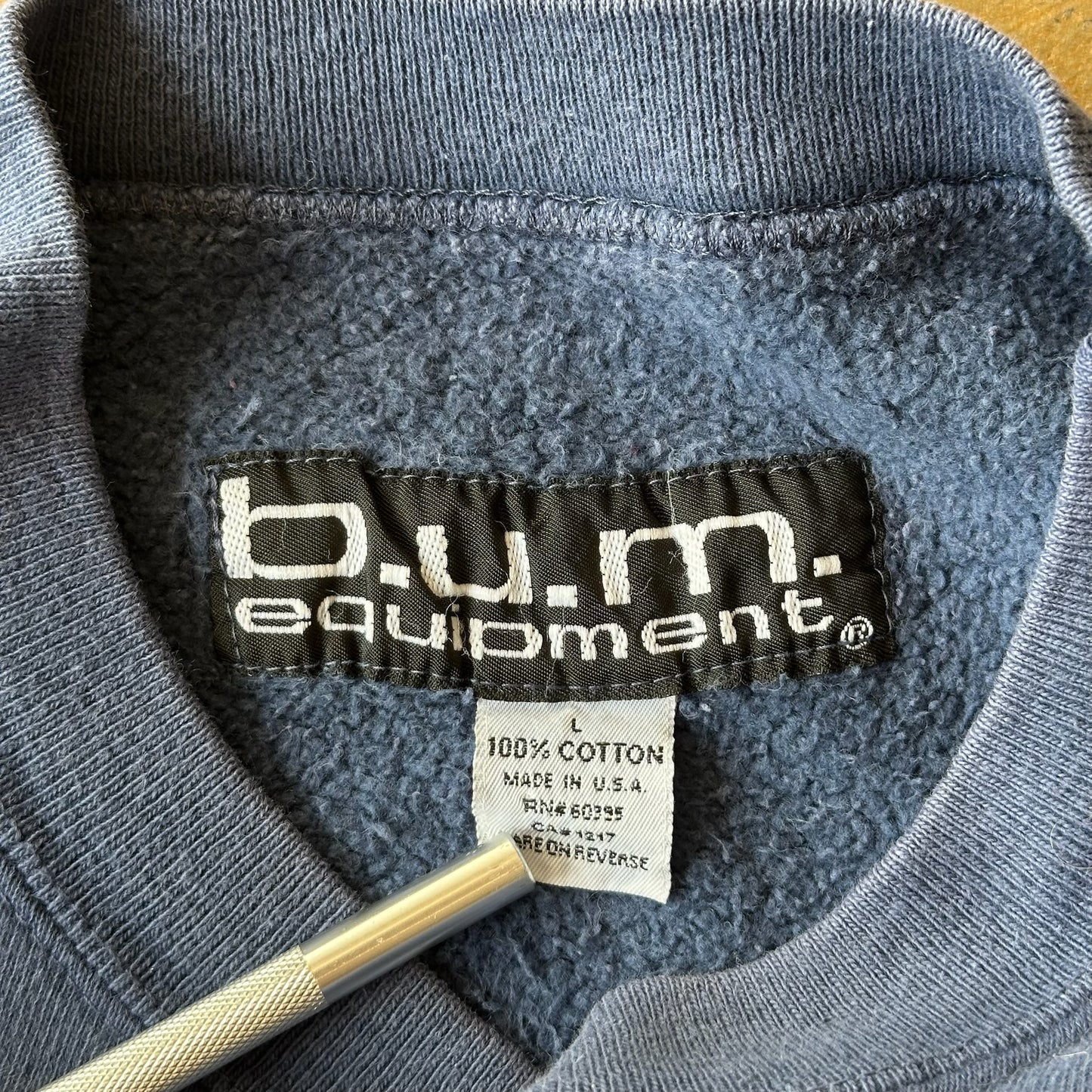 B.U.M Equipment Campus Blues College Shirt 90's - L