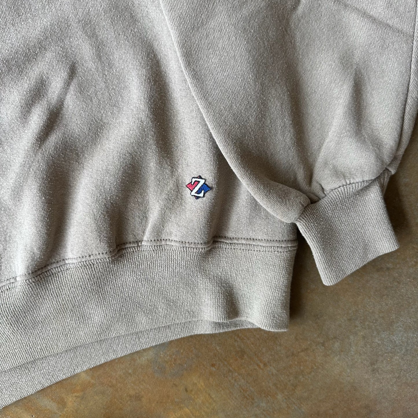 Jerzees Blank Sweatshirt Crewneck Cream 90's - XL