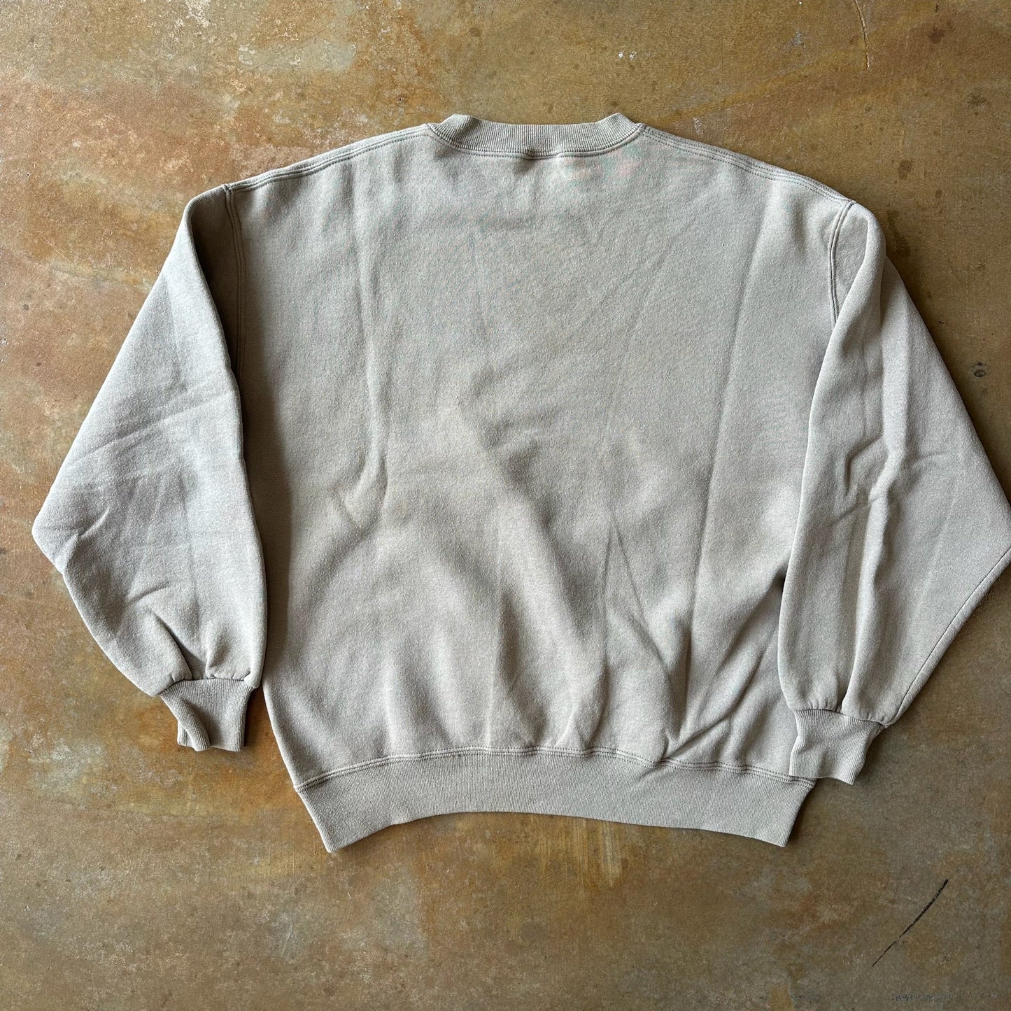 Jerzees Blank Sweatshirt Crewneck Cream 90's - XL