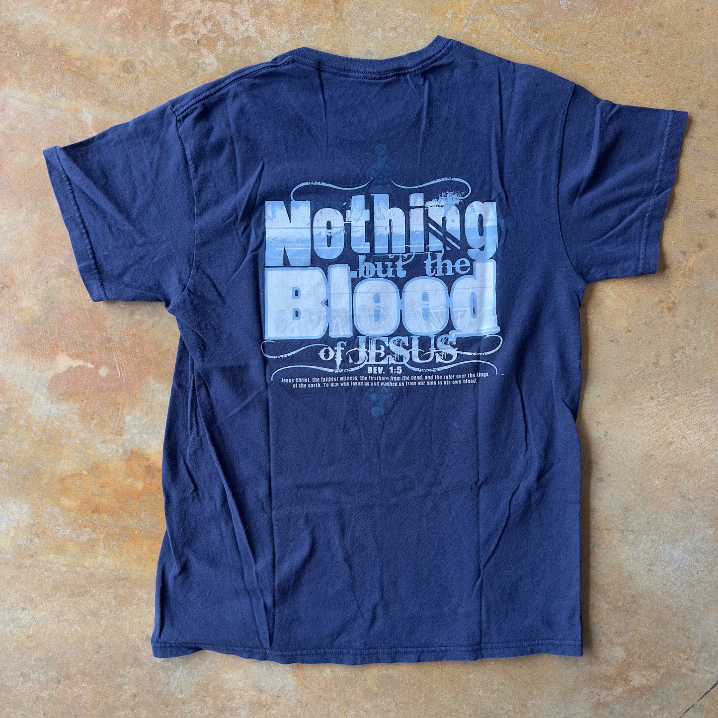 Christian Jesus Tee 'Nothing But the Blood' Shirt 90's - S
