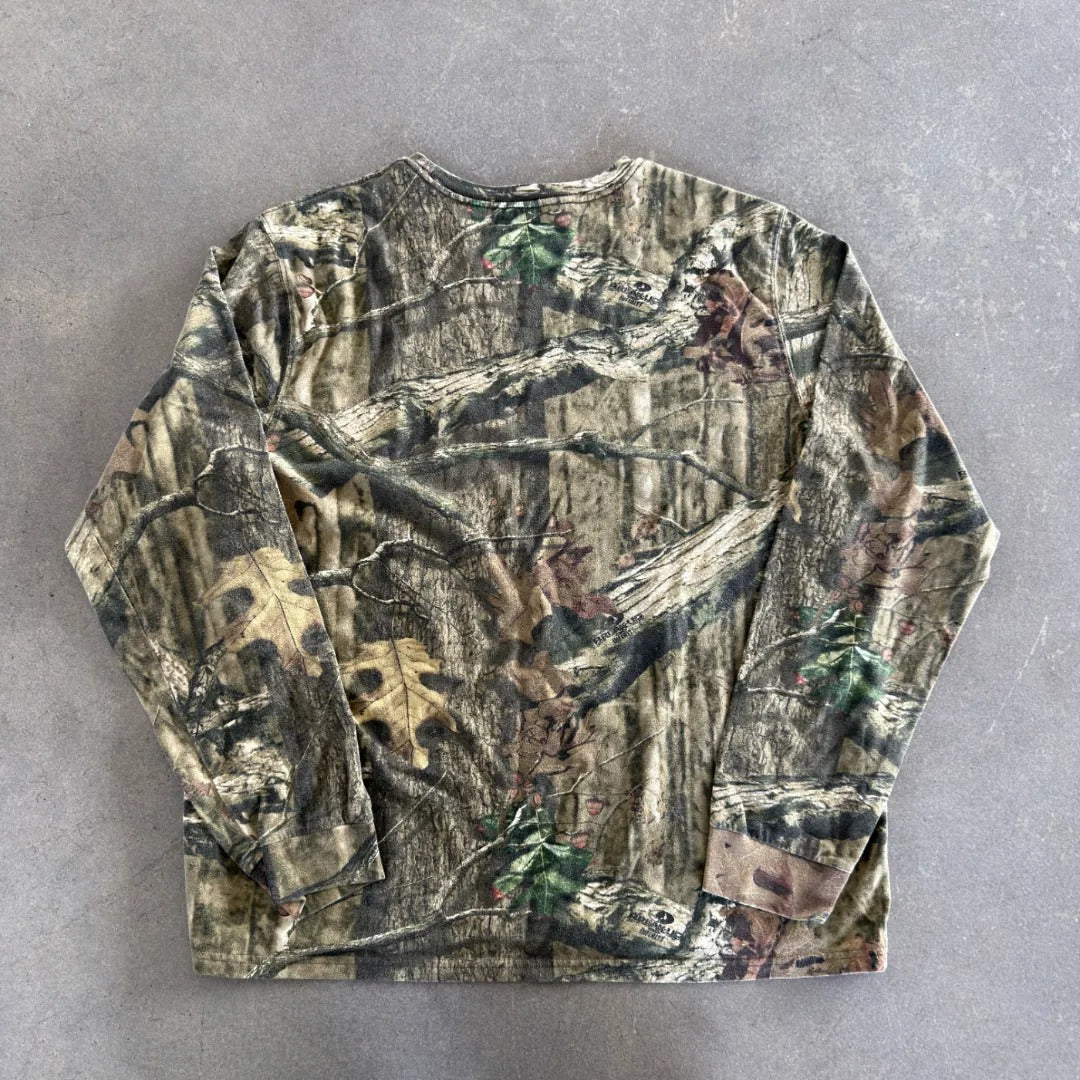 Mossy Oak Camo Breakup Infinity Pocket Shirt Long Sleeve 00's - XL