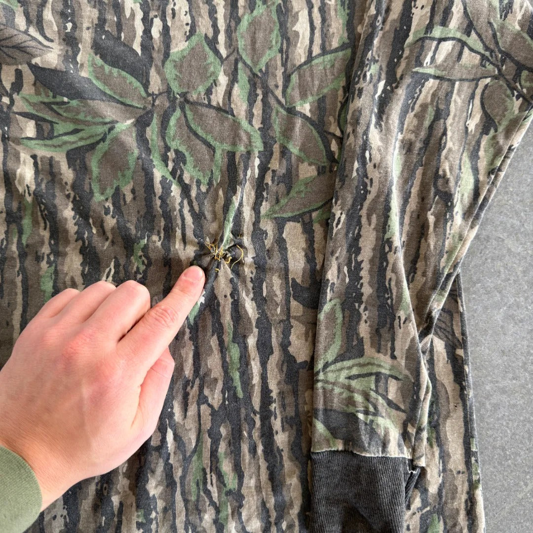 Spartan Realtree Camo Single Stitch Pocket Tee Shirt 80's - S