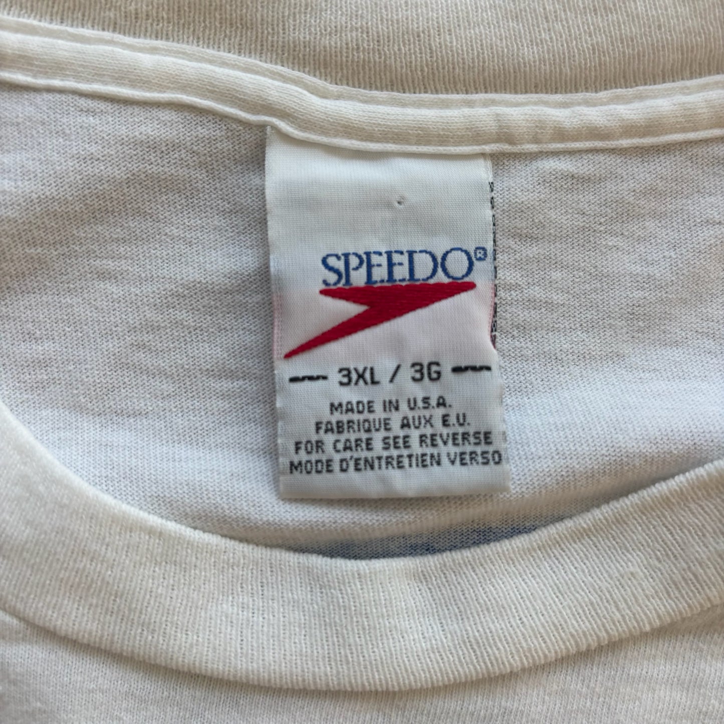 Speedo Pinwheel Double Sided Graphic Single Stitch T Shirt 90's - 3XL