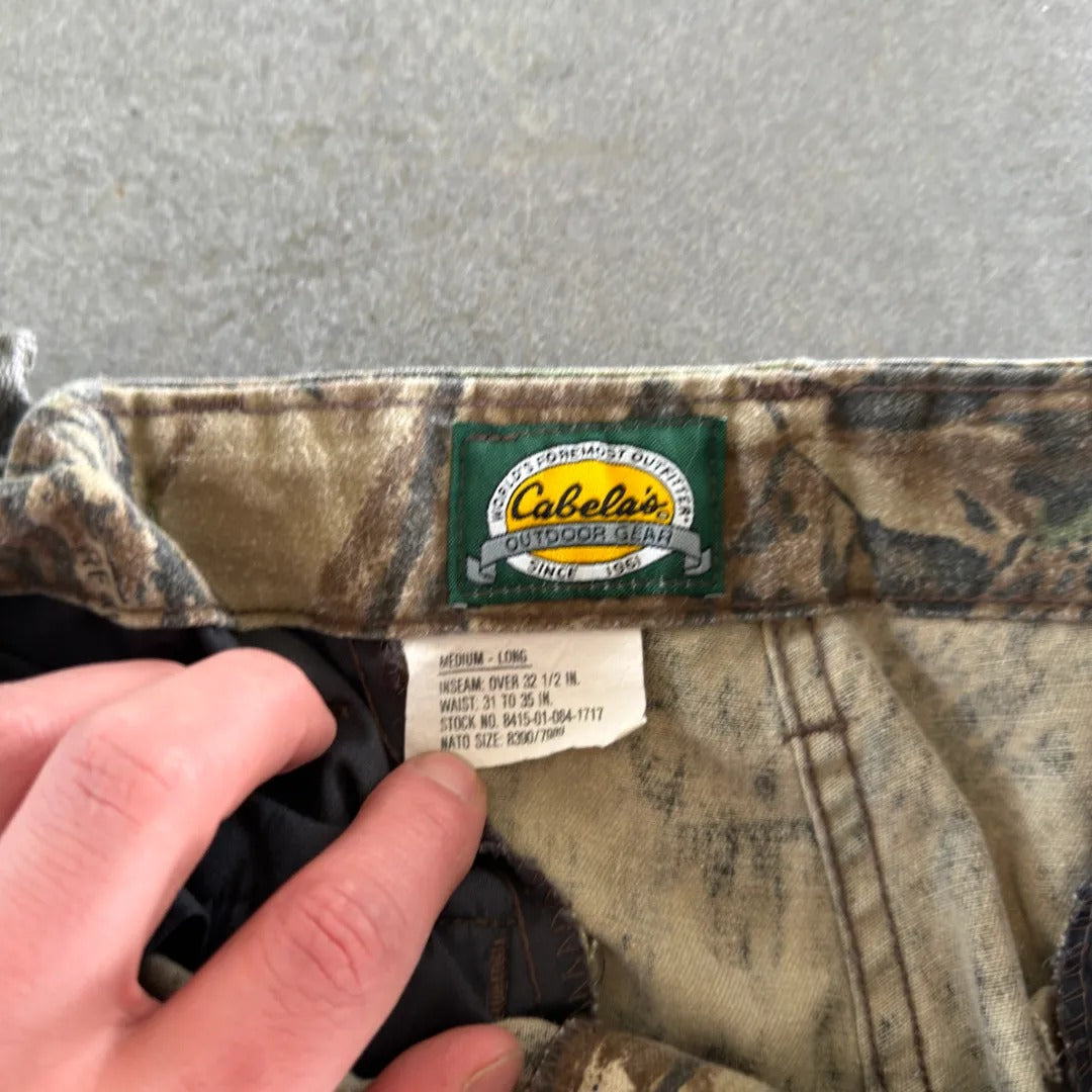 Cabelas Faded Camo Baggy Pants Realtree 00's - M