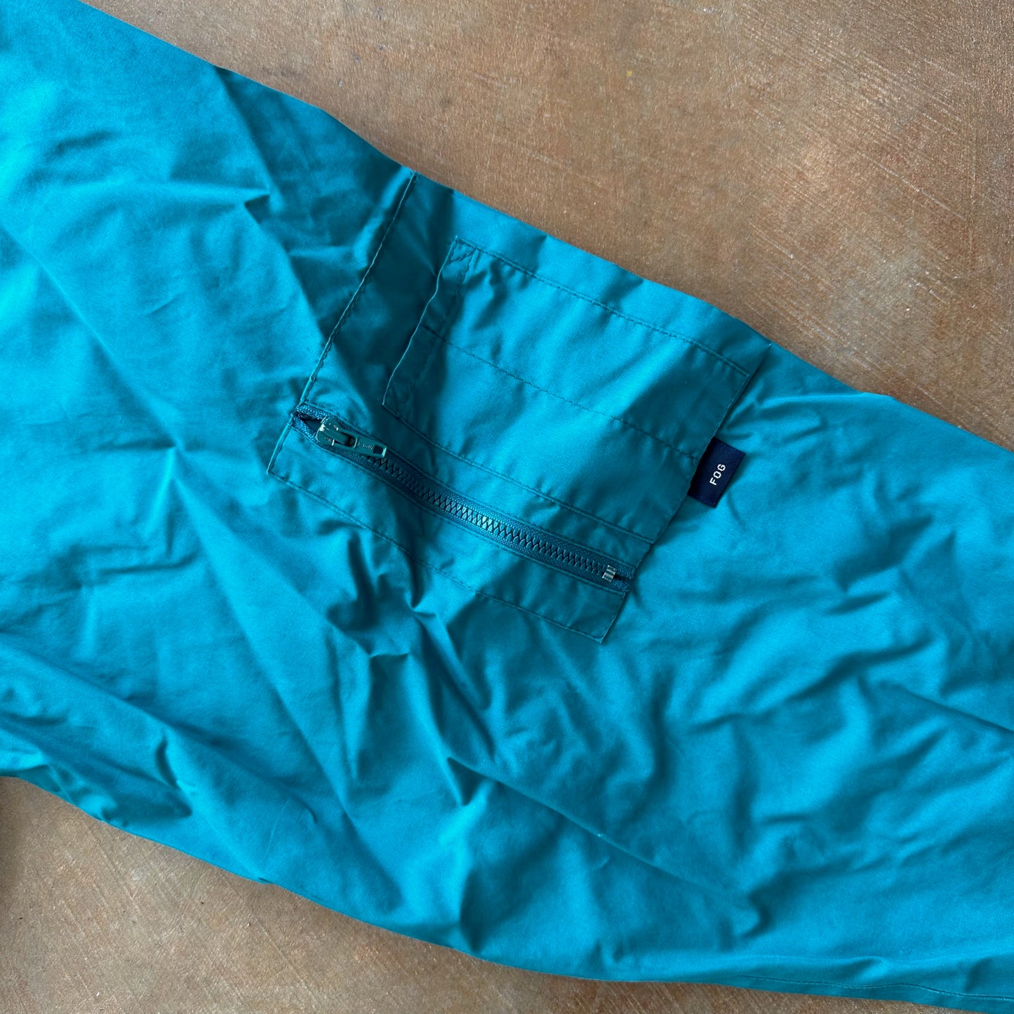 London Fog Full Zip Rain Jacket Teal 90's - XL