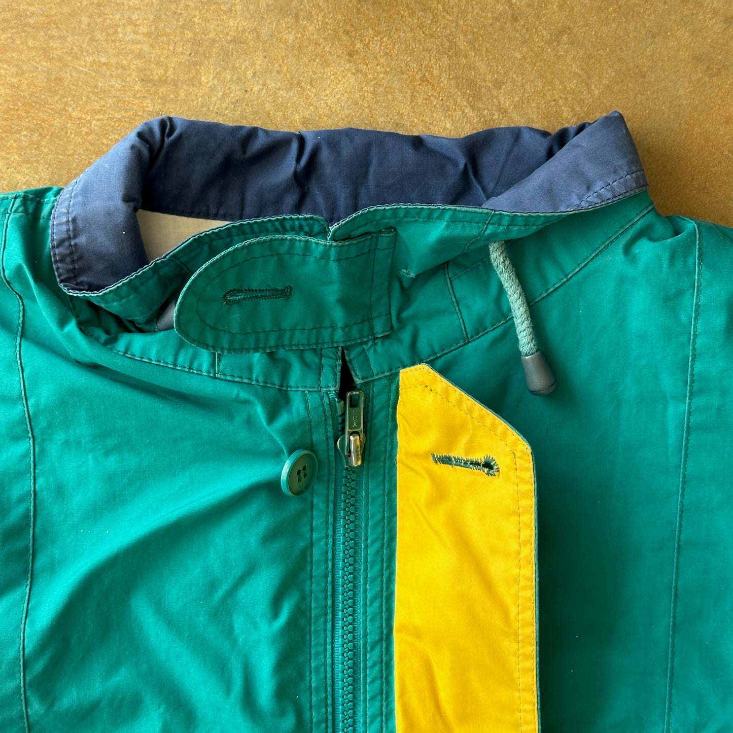 London Fog Full Zip Rain Jacket Teal 90's - XL