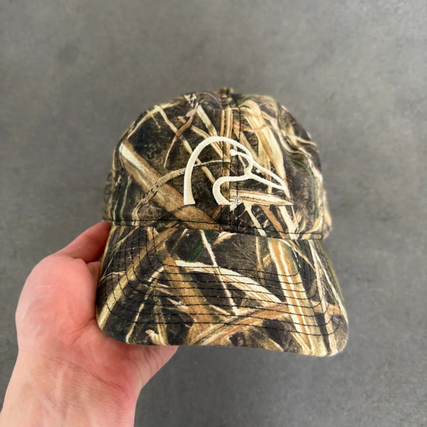 Ducks Unlimited Embroidered Camo Strapback Hat 90's - OSFM