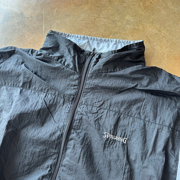Spalding Cotton Lined Full Zip Windbreaker Jacket 90's - XL hover