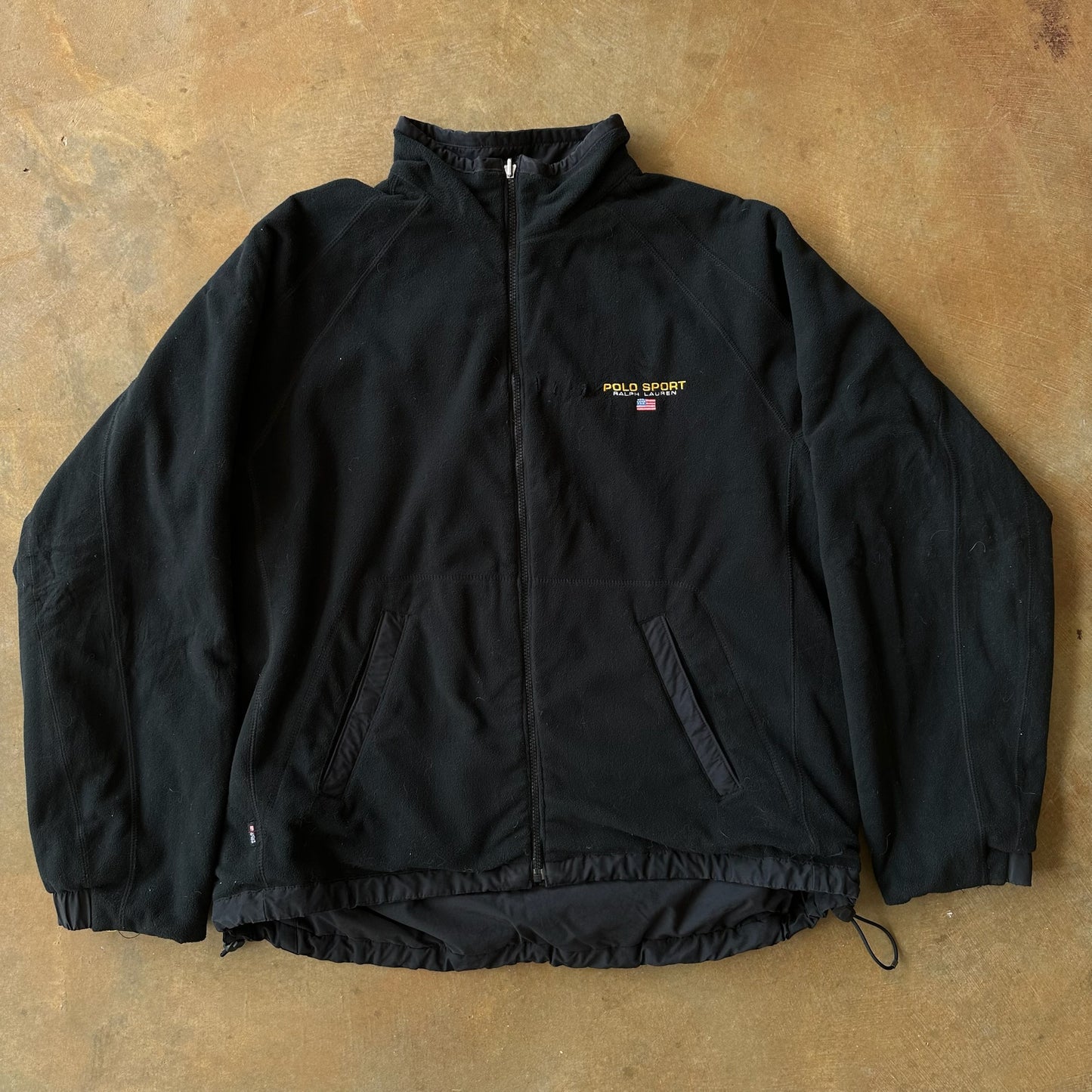 Polo Sport Ralph Lauren Spellout 2-Piece Tracksuit Reversible Jacket and Pants 90's - XL