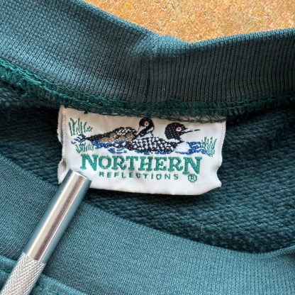 Northern Reflections Puppy Dog Graphic Sweatshirt Pullover 90's - XL