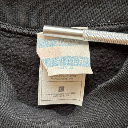 Tommy Hilfiger Embroidered Spellout Big Flag Sweatshirt Pullover 90's - L
