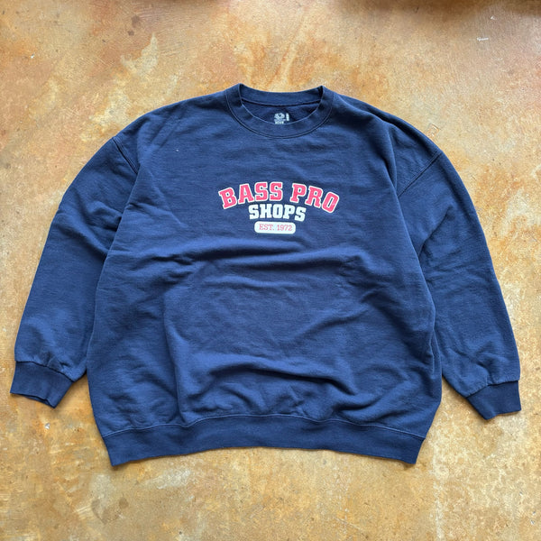 Bass Pro Shops Graphic Crewneck Pullover Sweatshirt 00's - 3XL