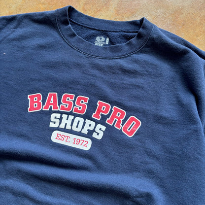 Bass Pro Shops Graphic Crewneck Pullover Sweatshirt 00's - 3XL
