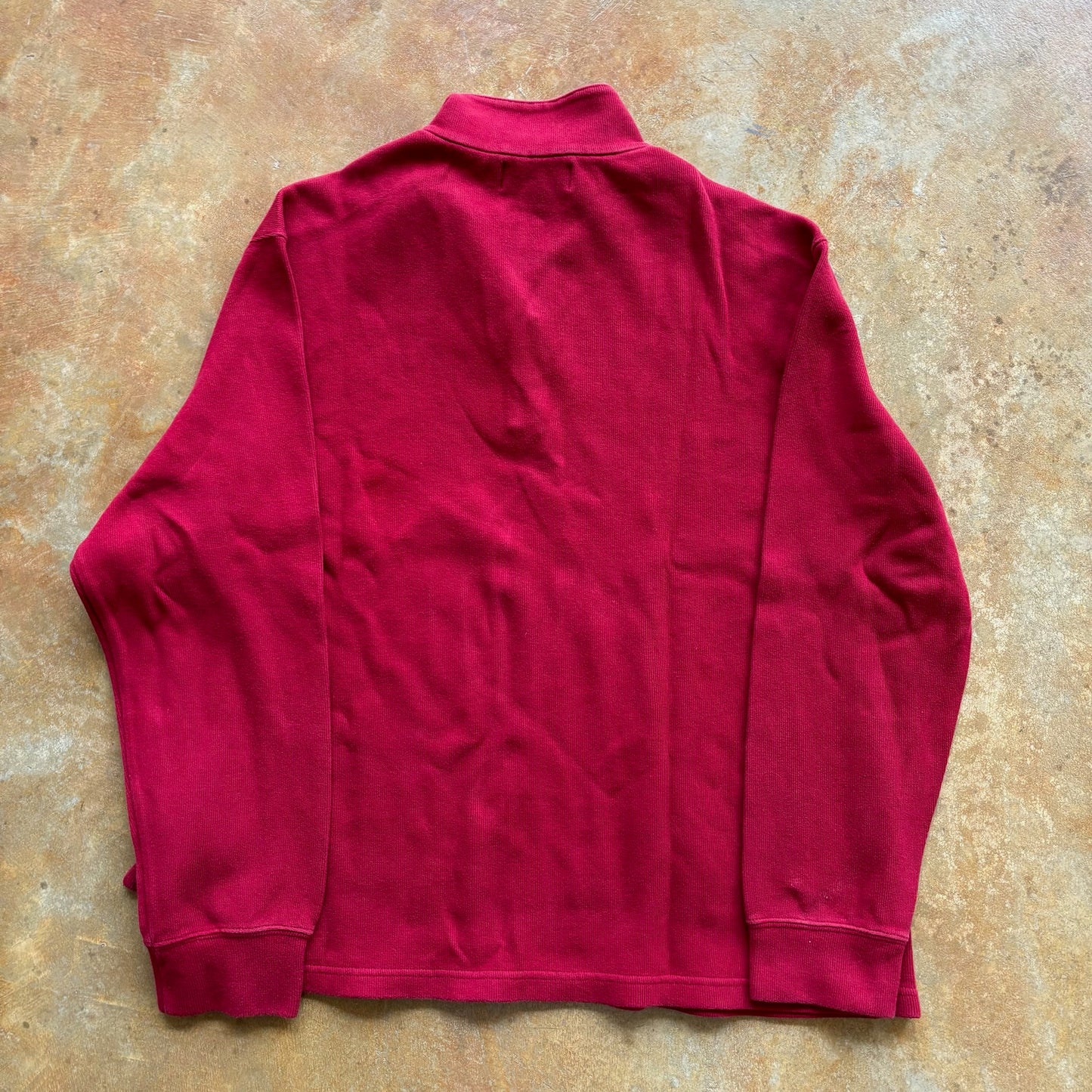 Polo Ralph Lauren Knit 1/4 Zip Sweater Red 90's - XL